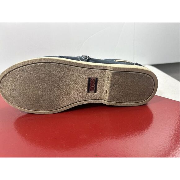 Skechers Bobs Womens Size 7.5 Navy Memory Foam Slip On Shoes Arch Pillow - Picture 8 of 9